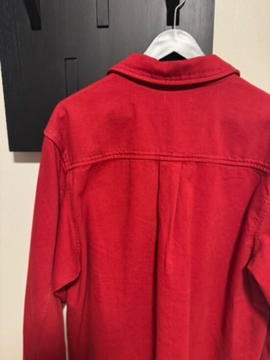 Ozma Zip Popover, Broken Twill, Tomato Medium - Picture 7 of 7